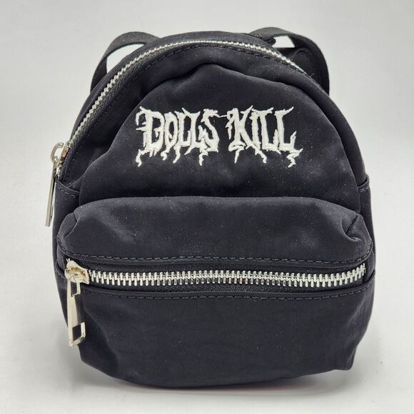 Dolls Kill Embroidered Logo Micro Mini Backpack NEW - Picture 1 of 9